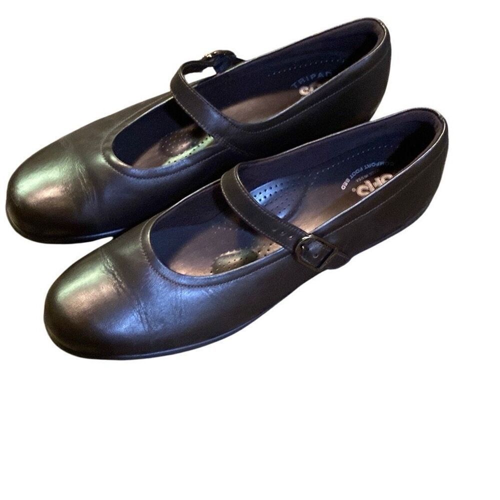 Women's size 5M SAS Tripad Comfort brown leather Mary Janes loafers shoes 10 N